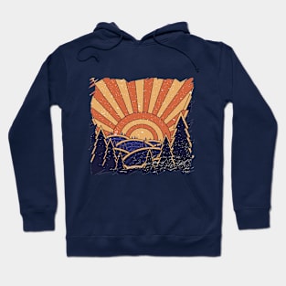 70s Retro Landscape Hoodie